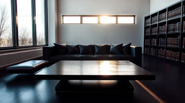 Découvrez 10 modèles de tables basses noires alliant style et utilité